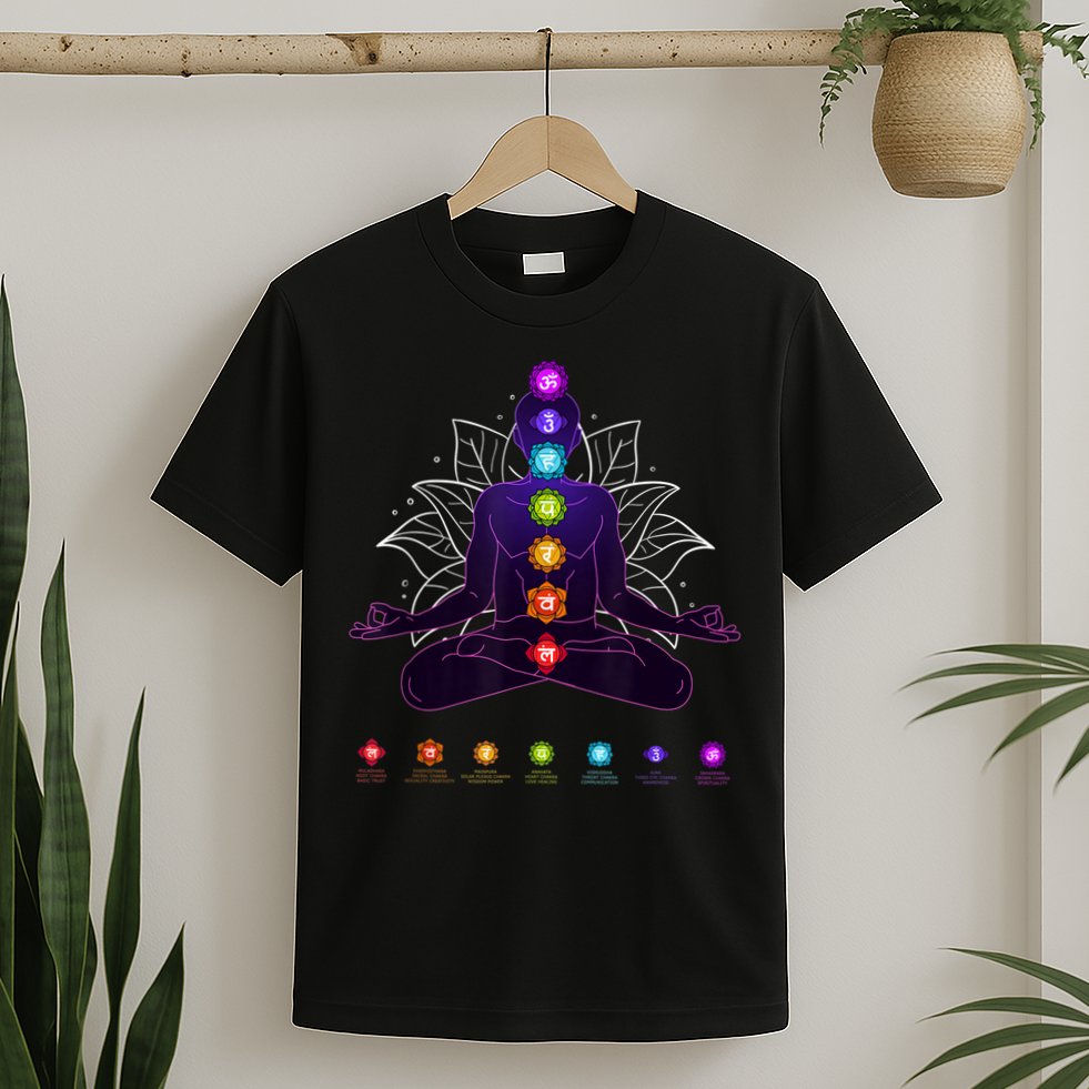 Yoga Chakra Spiritual Body System Meditation T-Shirt