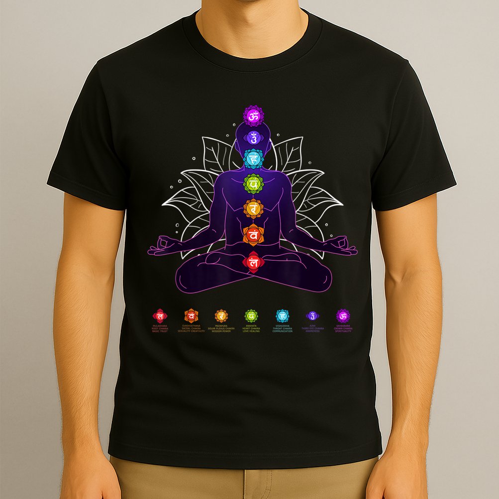 Yoga Chakra Spiritual Body System Meditation T-Shirt
