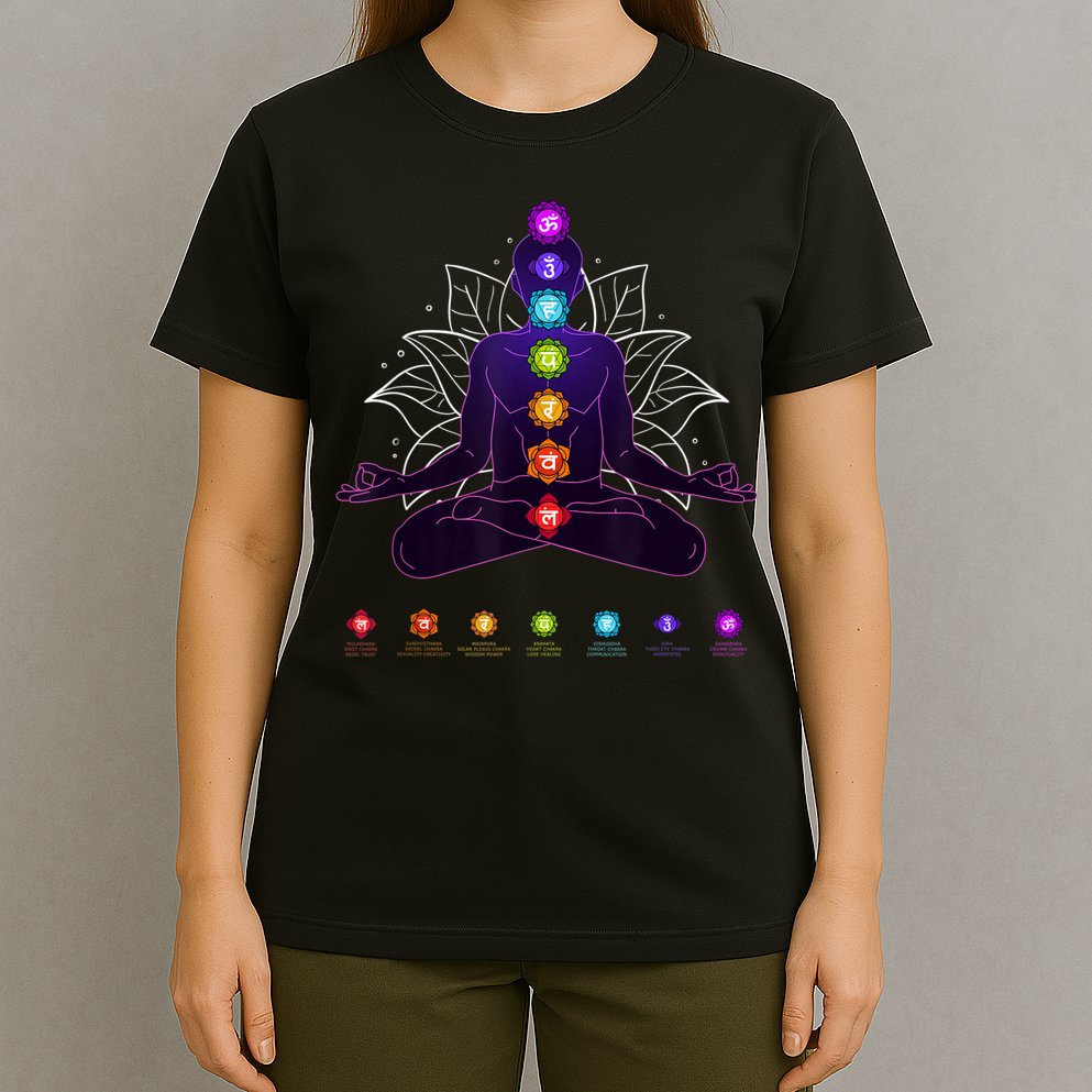 Yoga Chakra Spiritual Body System Meditation T-Shirt