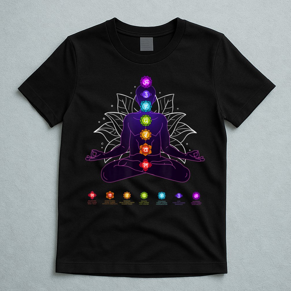 Yoga Chakra Spiritual Body System Meditation T-Shirt