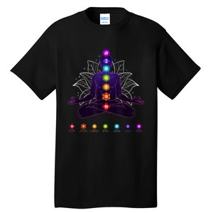 Yoga Chakra Spiritual Body System Meditation Tall T-Shirt