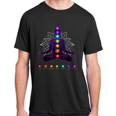 Yoga Chakra Spiritual Body System Meditation Adult ChromaSoft Performance T-Shirt