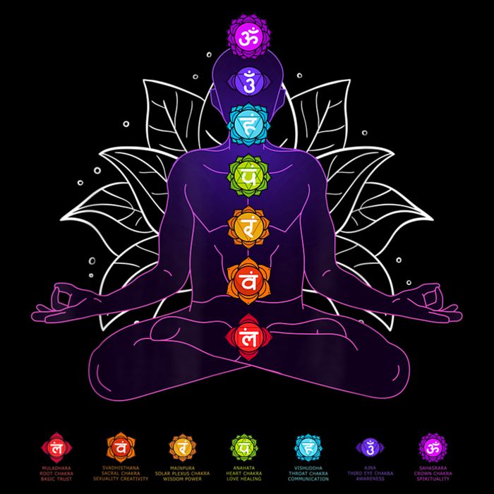 Yoga Chakra Spiritual Body System Meditation 16 in Basic Backpack