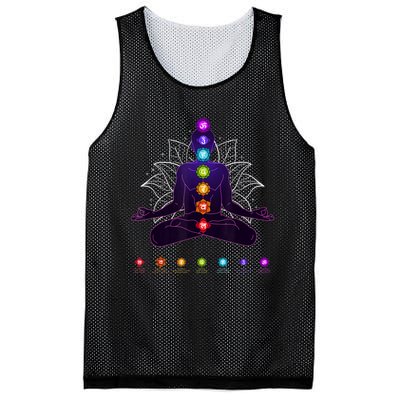 Yoga Chakra Spiritual Body System Meditation Mesh Reversible Basketball Jersey Tank