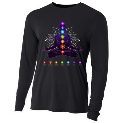 Yoga Chakra Spiritual Body System Meditation Cooling Performance Long Sleeve Crew