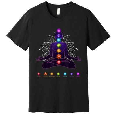 Yoga Chakra Spiritual Body System Meditation Premium T-Shirt