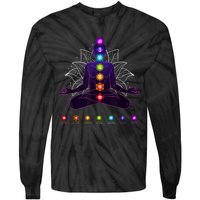 Yoga Chakra Spiritual Body System Meditation Tie-Dye Long Sleeve Shirt