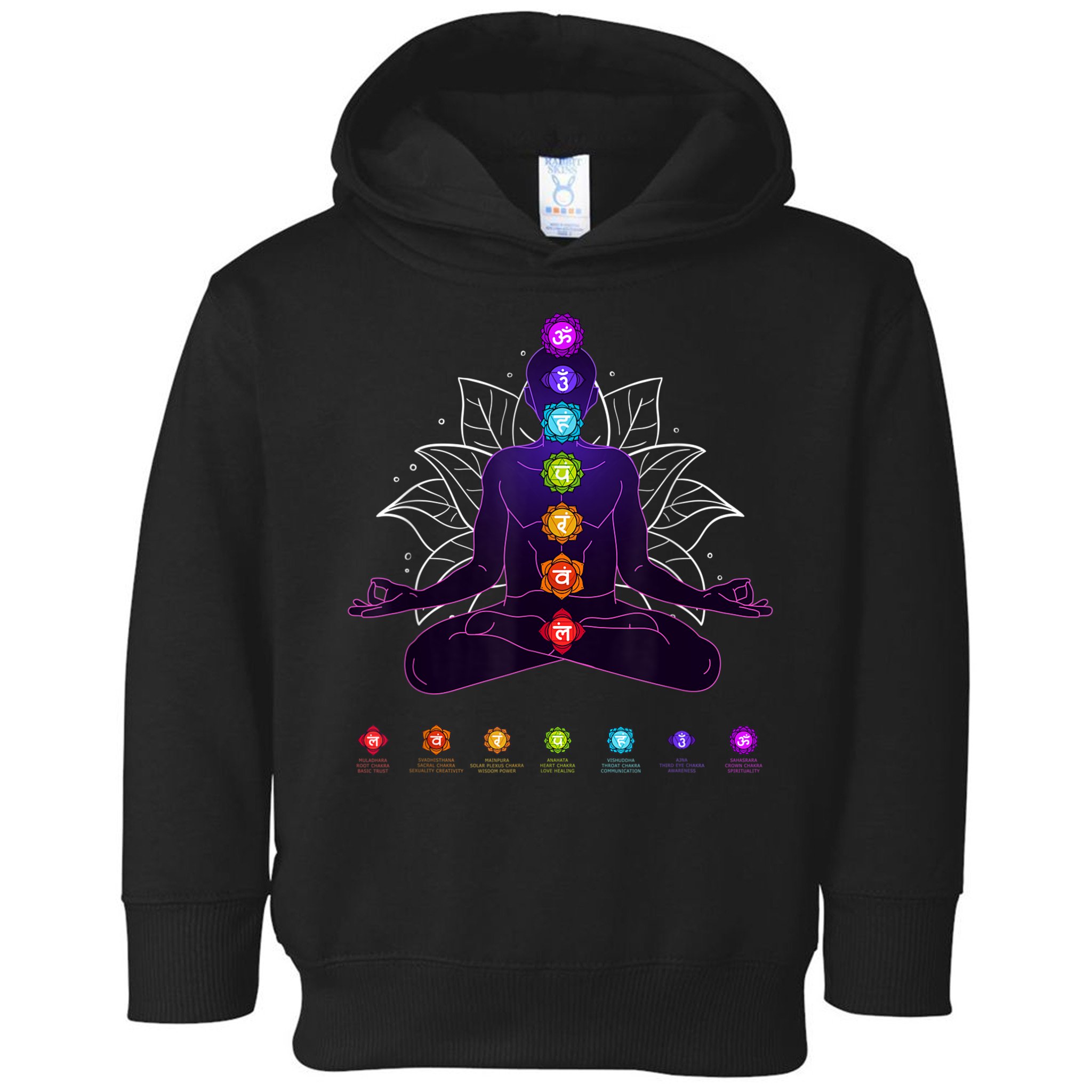 Yoga Chakra Spiritual Body System Meditation Toddler Hoodie