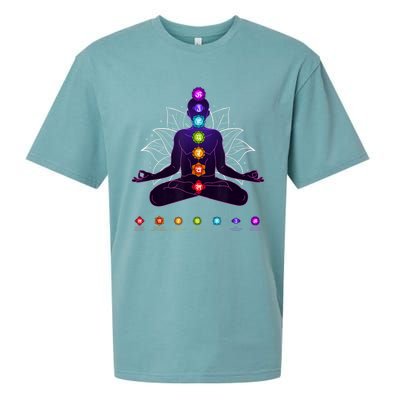 Yoga Chakra Spiritual Body System Meditation Sueded Cloud Jersey T-Shirt