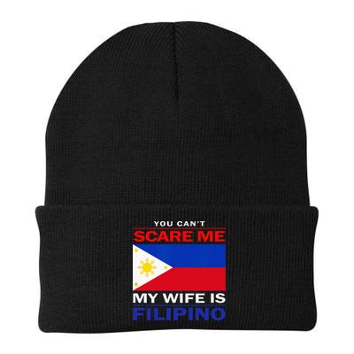 You Cant Scare Me My Wife Is Filipino Funny Husbands Beanie