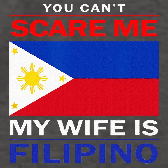 You Cant Scare Me My Wife Is Filipino Funny Husbands Vector Backpack