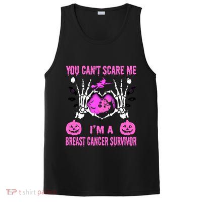 You Cant Scare Me Im A Breast Cancer Survivor Halloween PosiCharge Competitor Tank