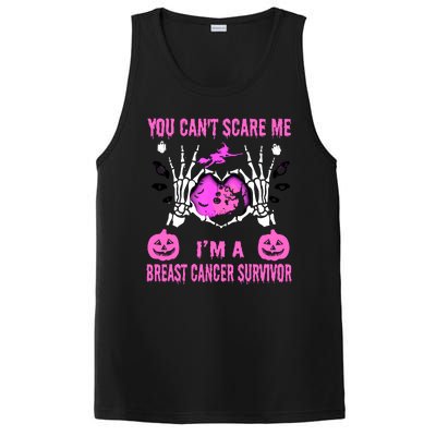 You Cant Scare Me Im A Breast Cancer Survivor Halloween PosiCharge Competitor Tank