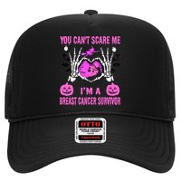You Cant Scare Me Im A Breast Cancer Survivor Halloween Trucker Hat
