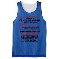 You Can't Scare Me I Have A Crazy Grandma September Grandma Gift Mesh Reversible Basketball Jersey Tank