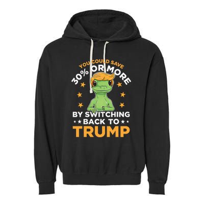 You Could Save 30 Percent Or More By Switching Back To Trump Garment-Dyed Fleece Hoodie