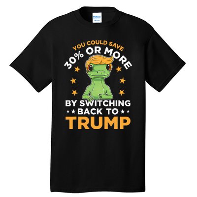 You Could Save 30 Percent Or More By Switching Back To Trump Tall T-Shirt