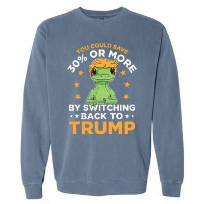 You Could Save 30 Percent Or More By Switching Back To Trump Garment-Dyed Sweatshirt