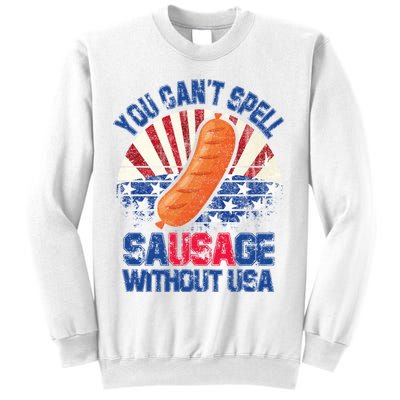 You Can't Spell Sausage Without USA, Funny 4th Of July Sweatshirt