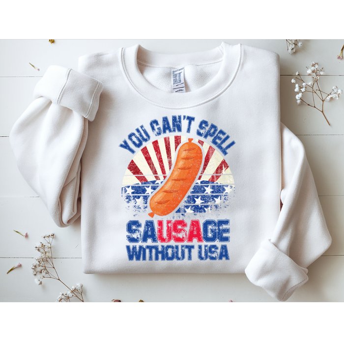 You Can't Spell Sausage Without USA, Funny 4th Of July Sweatshirt