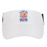 You Can't Spell Sausage Without USA, Funny 4th Of July Adult Drive Performance Visor