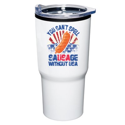 You Can't Spell Sausage Without USA, Funny 4th Of July Tumbler