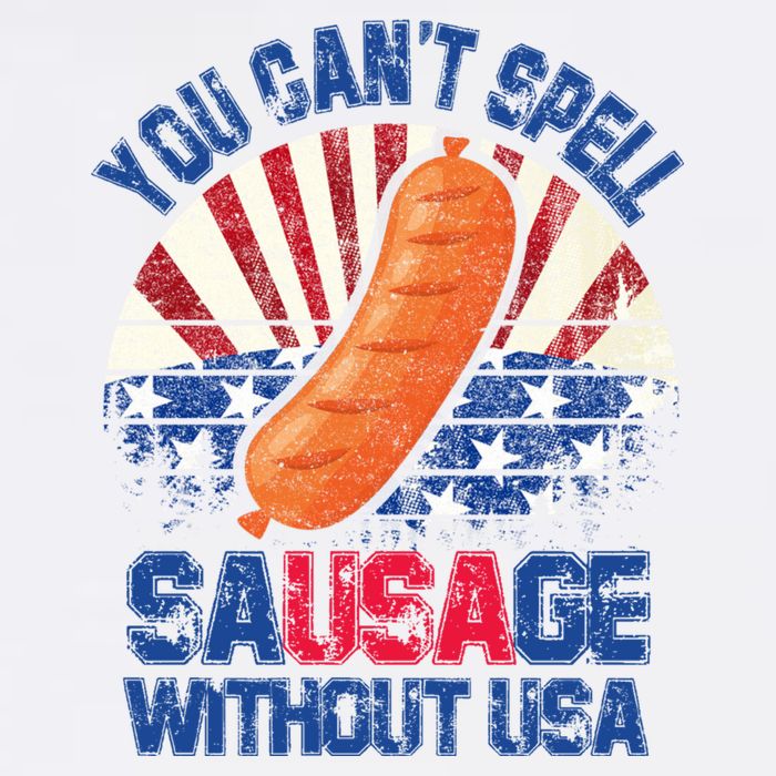 You Can't Spell Sausage Without USA, Funny 4th Of July Short Acrylic Beanie