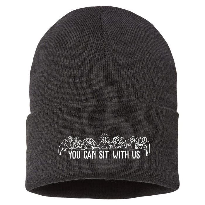 You Can Sit With Us Twelve Apostles Christianity Sustainable Knit Beanie