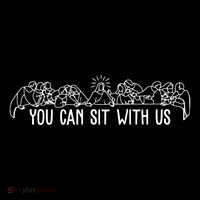 You Can Sit With Us Twelve Apostles Christianity Zip Tote Bag