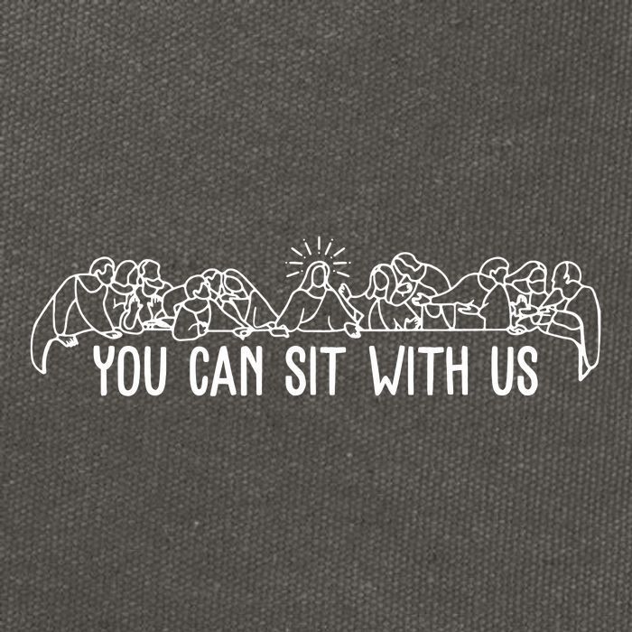 You Can Sit With Us Twelve Apostles Christianity Cotton Canvas Backpack
