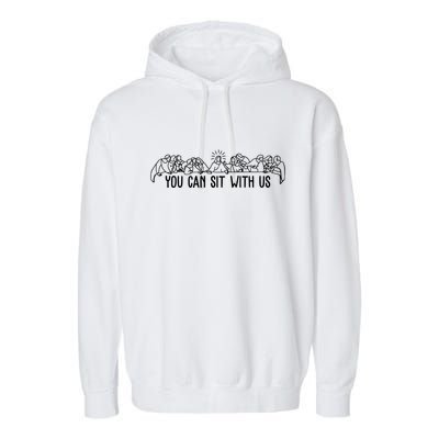 You Can Sit With Us Twelve Apostles Christianity Garment-Dyed Fleece Hoodie