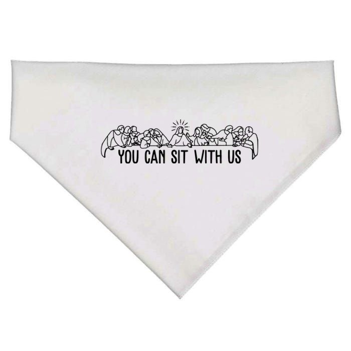 You Can Sit With Us Twelve Apostles Christianity USA-Made Doggie Bandana