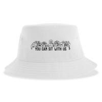 You Can Sit With Us Twelve Apostles Christianity Sustainable Bucket Hat