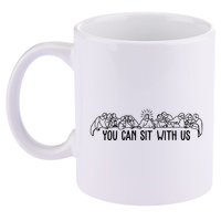 You Can Sit With Us Twelve Apostles Christianity 11oz C Handle Ceramic Mug