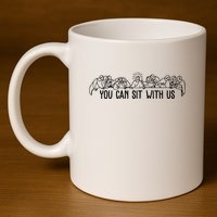 You Can Sit With Us Twelve Apostles Christianity 11oz C Handle Ceramic Mug