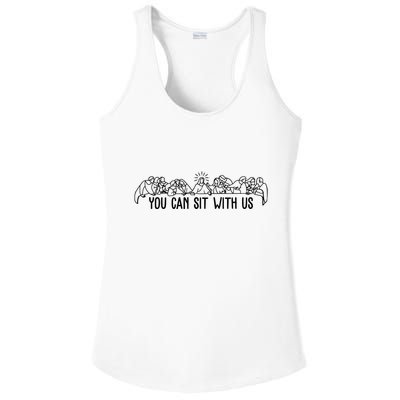 You Can Sit With Us Twelve Apostles Christianity Ladies PosiCharge Competitor Racerback Tank