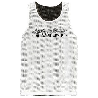 You Can Sit With Us Twelve Apostles Christianity Mesh Reversible Basketball Jersey Tank