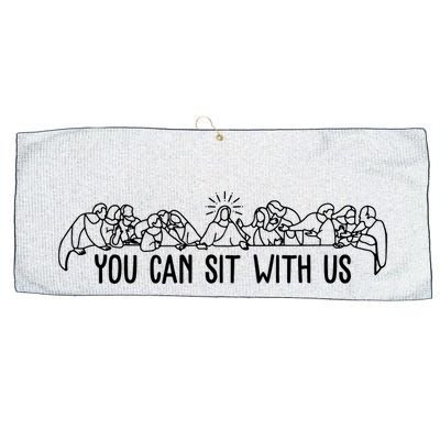 You Can Sit With Us Twelve Apostles Christianity Large Microfiber Waffle Golf Towel