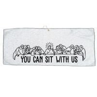 You Can Sit With Us Twelve Apostles Christianity Large Microfiber Waffle Golf Towel