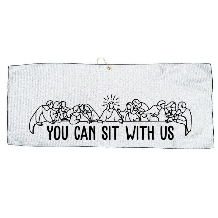 You Can Sit With Us Twelve Apostles Christianity Large Microfiber Waffle Golf Towel
