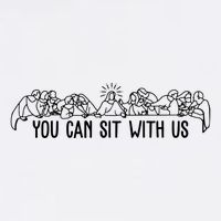 You Can Sit With Us Twelve Apostles Christianity Baby Bodysuit