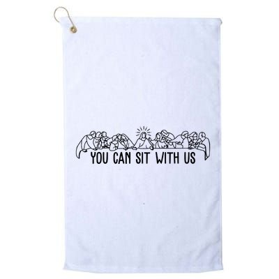 You Can Sit With Us Twelve Apostles Christianity Golf Towel