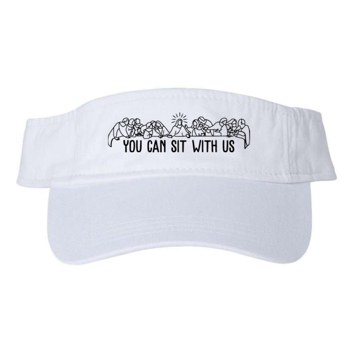 You Can Sit With Us Twelve Apostles Christianity Valucap Bio-Washed Visor