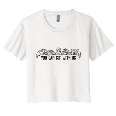 You Can Sit With Us Twelve Apostles Christianity Crop Top