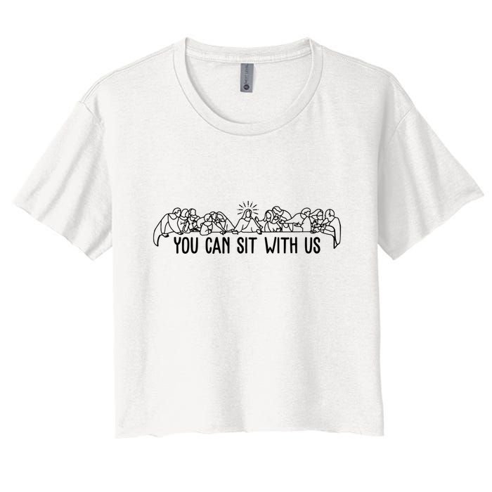 You Can Sit With Us Twelve Apostles Christianity Crop Top