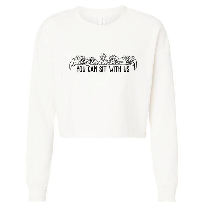 You Can Sit With Us Twelve Apostles Christianity Cropped Pullover Crew