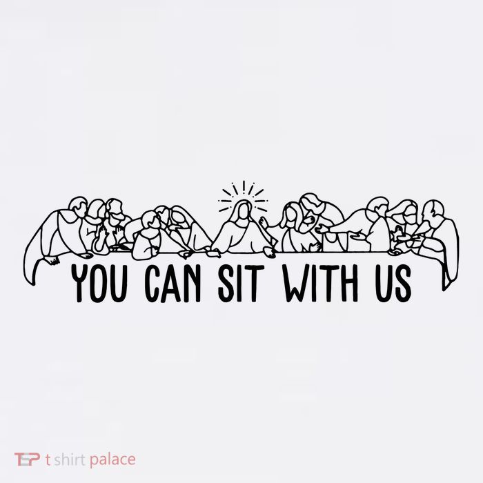 You Can Sit With Us Twelve Apostles Christianity Short Acrylic Beanie