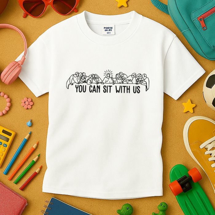 You Can Sit With Us Twelve Apostles Christianity Kids T-Shirt