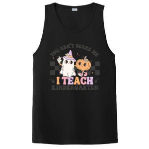 You Cant Scare Me I Teach Kindergarten Retro Halloween Meaningful Gift PosiCharge Competitor Tank