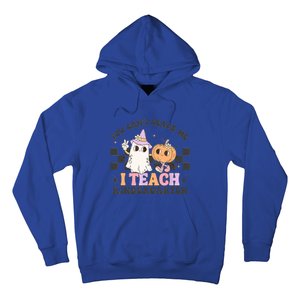 You Cant Scare Me I Teach Kindergarten Retro Halloween Meaningful Gift Hoodie